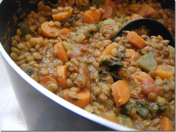 sweet potato lentil chili