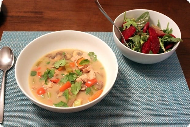 easy soup and salad dinner for guests