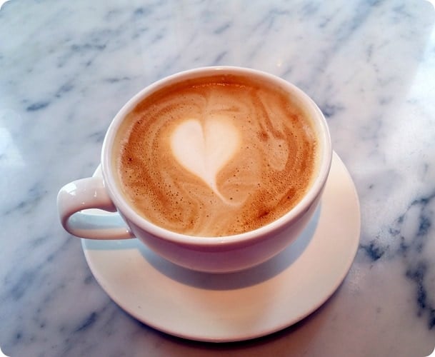 coffee shop heart