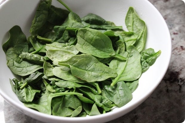 how to wilt spinach in the microwave
