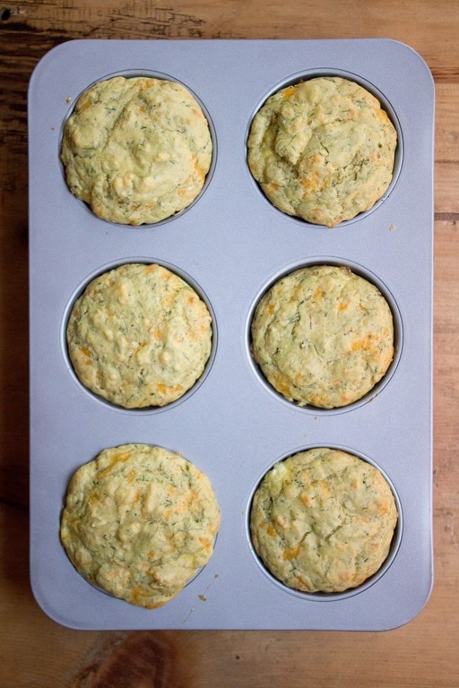 Hard Boiled Egg and Cheddar Muffins (gluten free) Food