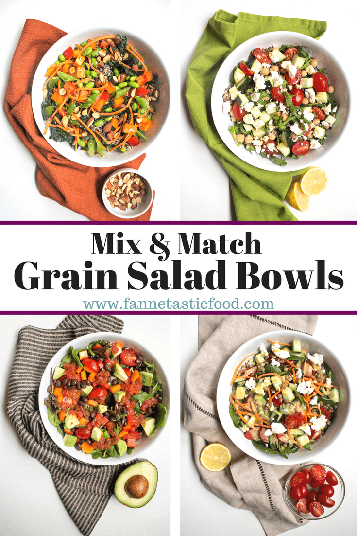 Grain Salad Bowl Recipes Mix + Match Easy, Fast, Healthy Meal Ideas