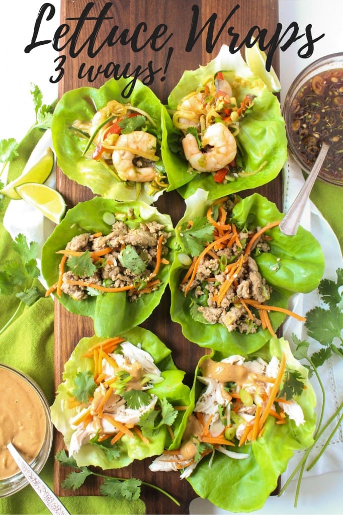 Healthy Lettuce Wrap Recipes - Lettuce Wraps 3 Ways!