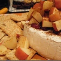 cranberry apple baked brie