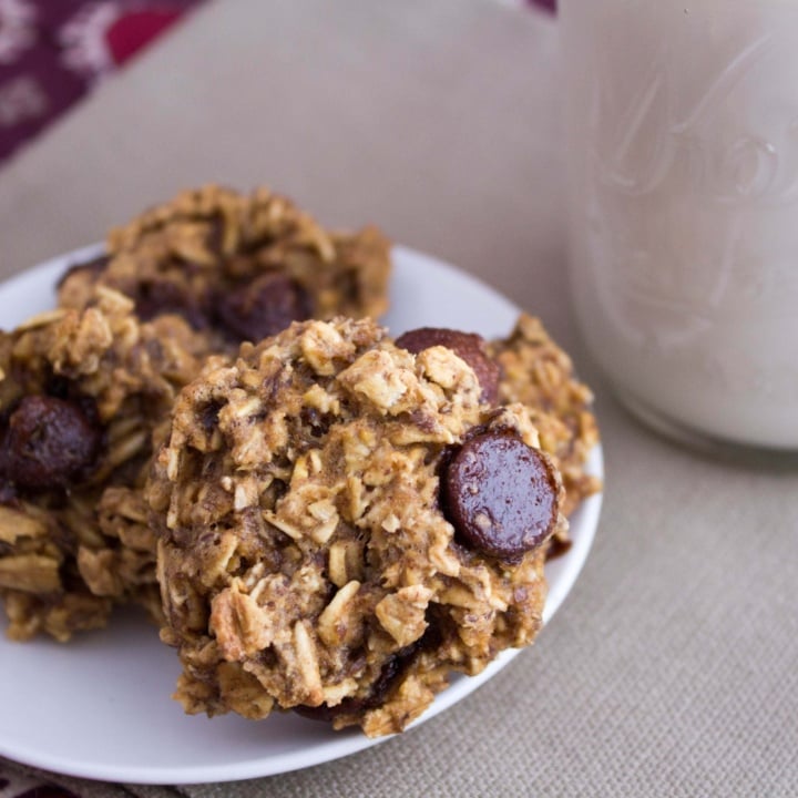 Brown Sugar Oatmeal Dark Chocolate Cookies