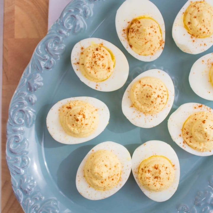 Healthy Deviled Eggs with Greek Yogurt