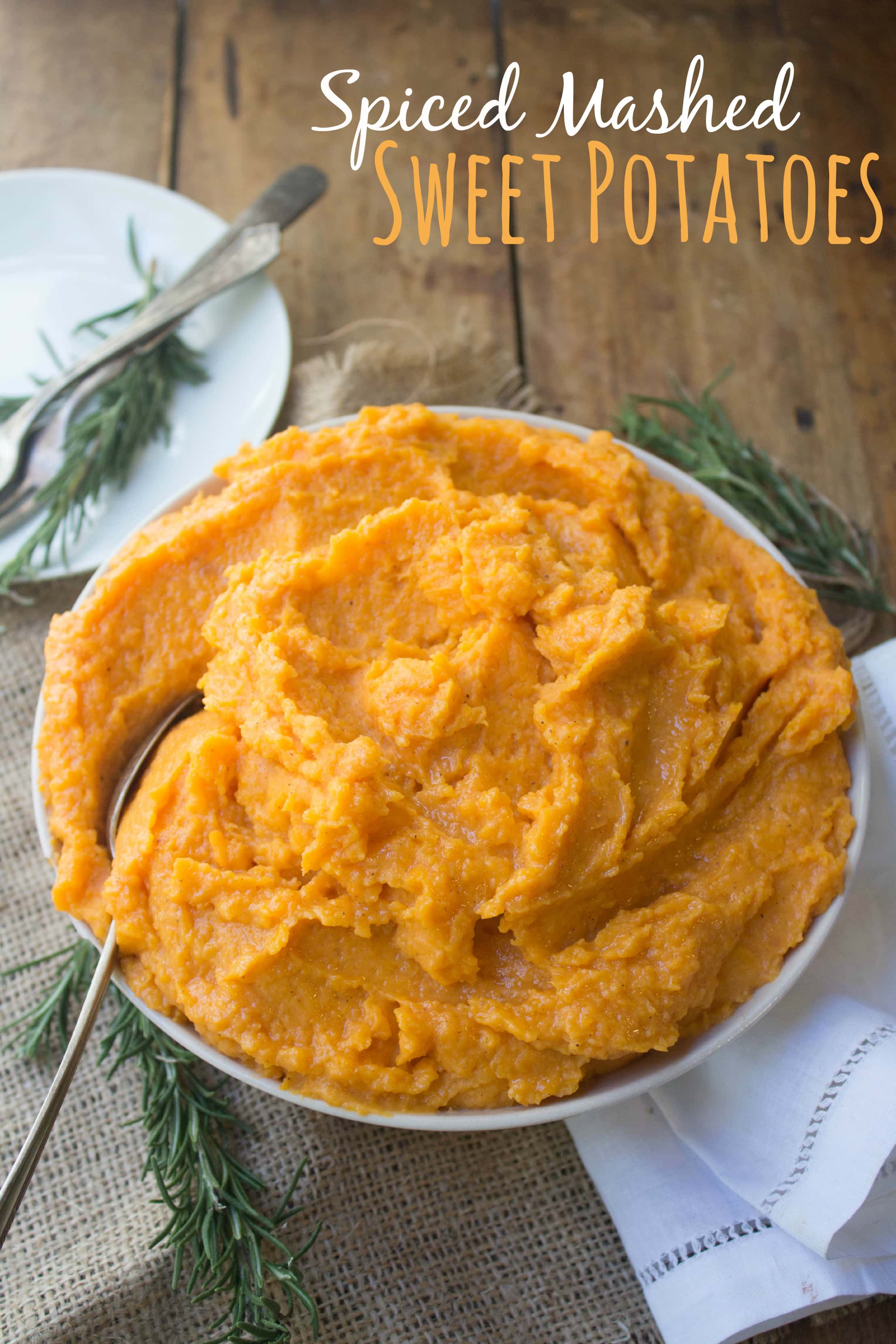 Spiced Mashed Sweet Potatoes (Healthy + No Sugar!) | fANNEtastic food