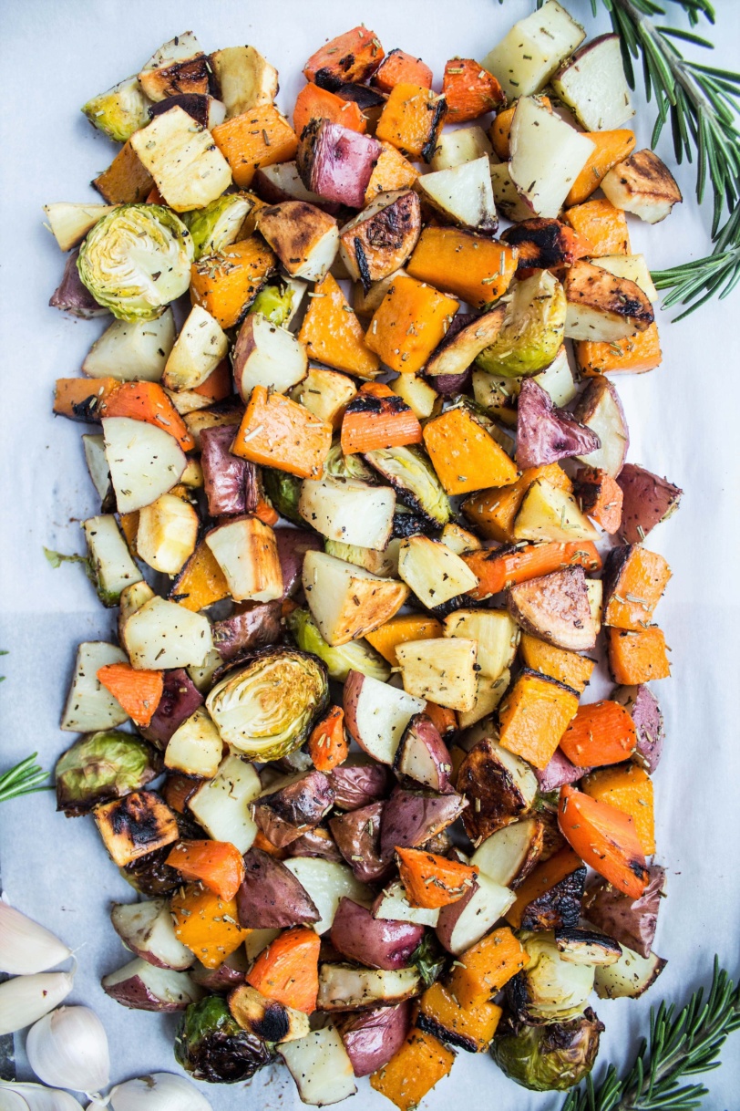 Herb & Garlic Roasted Vegetables - Quick and Easy Side Dish