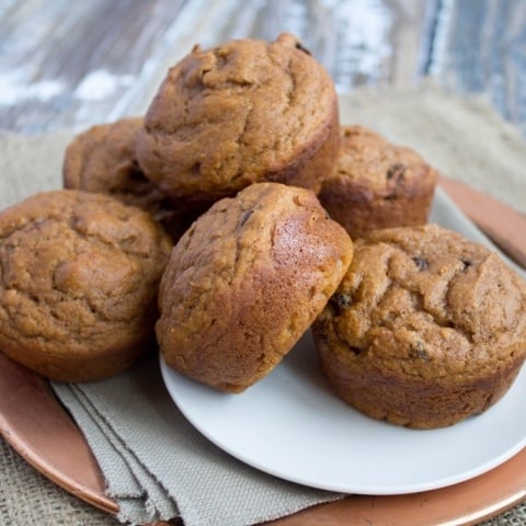 Healthy Pumpkin Muffins with Applesauce