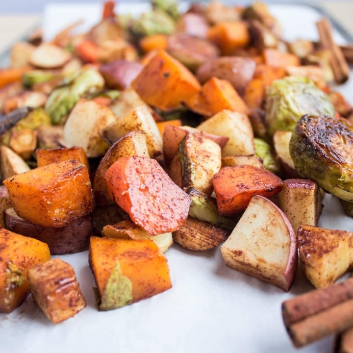 Maple Cinnamon Roasted Veggies