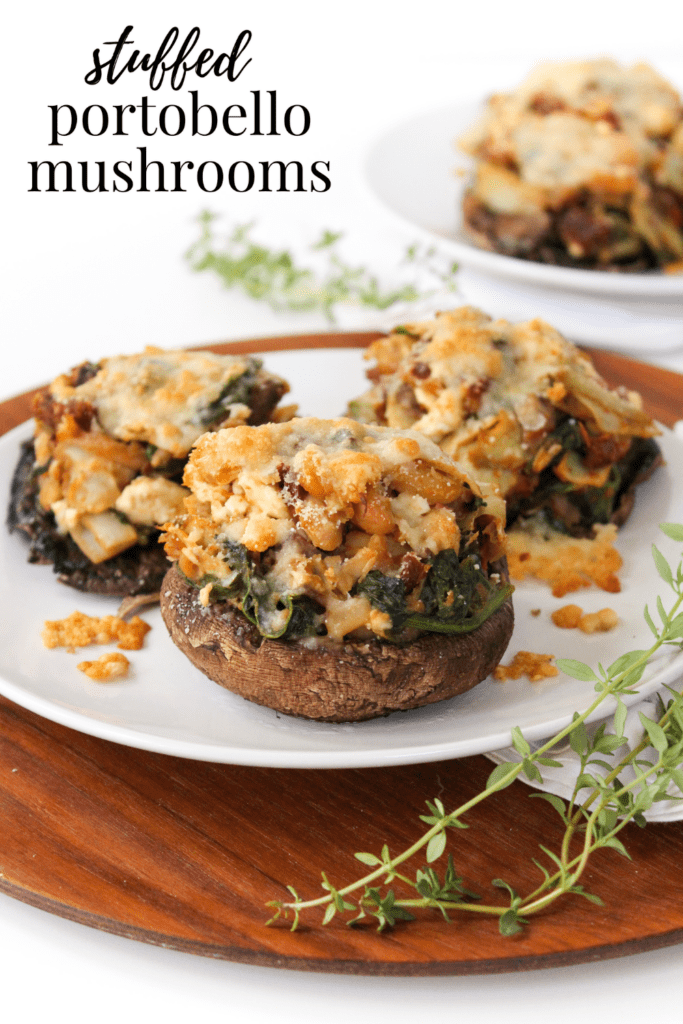 baked portobello mushrooms with feta