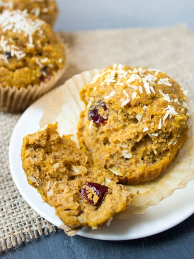 Whole Wheat Cranberry Muffins with Sweet Potato - fANNEtastic food