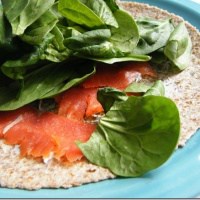 smoked salmon wrap with dill