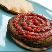 Homemade Black Bean Spinach Burgers