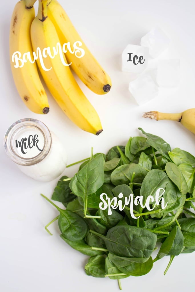 banana spinach smoothie ingredients