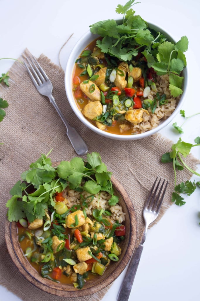 easy coconut curry weeknight meal idea