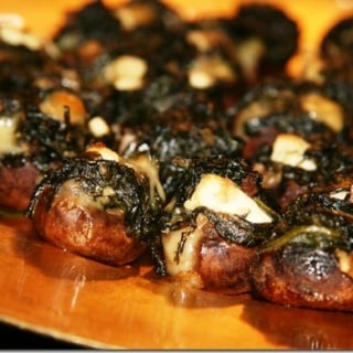 Baked Stuffed Baby Bella Mushrooms