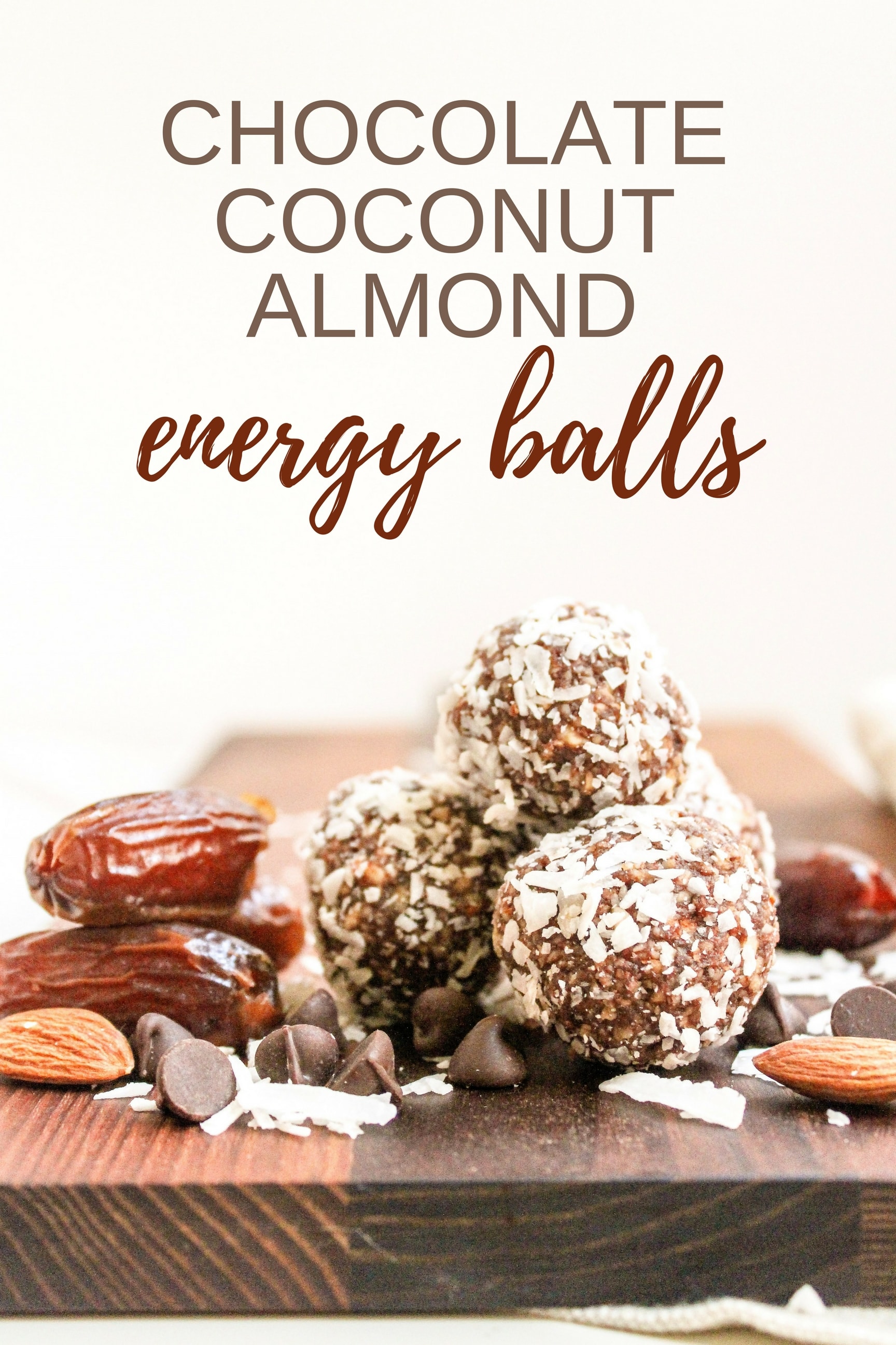 Chocolate Coconut Almond Energy Balls food
