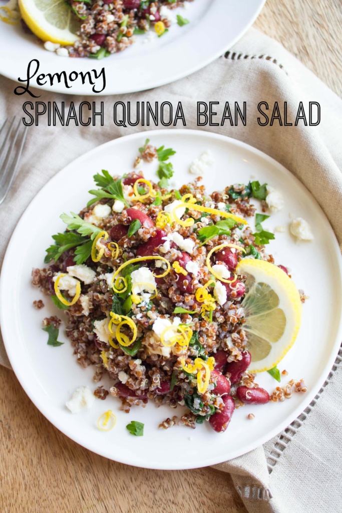 spinach quinoa bean salad recipe