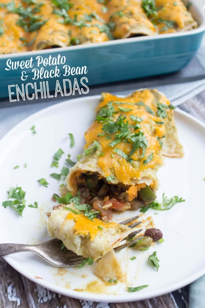 sweet potato black bean enchiladas recipe