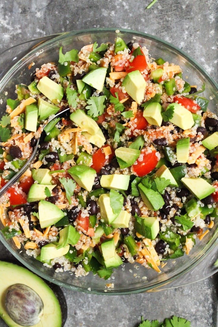Quinoa Taco Salad Quick and Easy Lunch Recipe