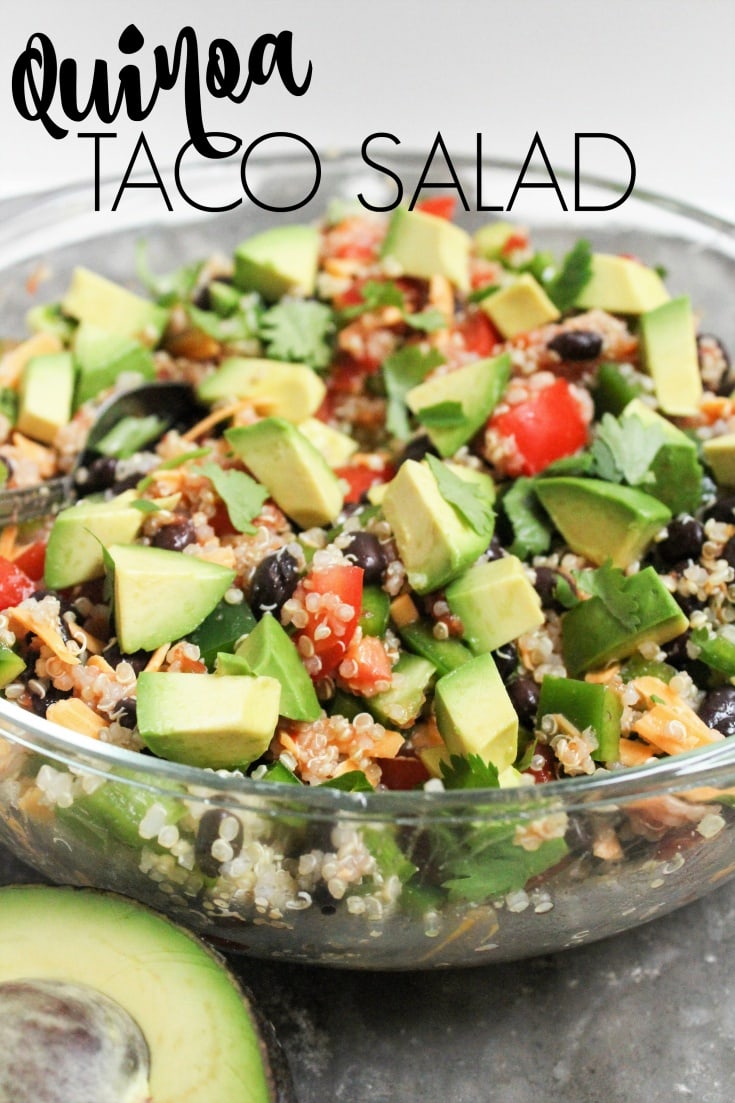Quinoa Taco Salad Quick and Easy Lunch Recipe