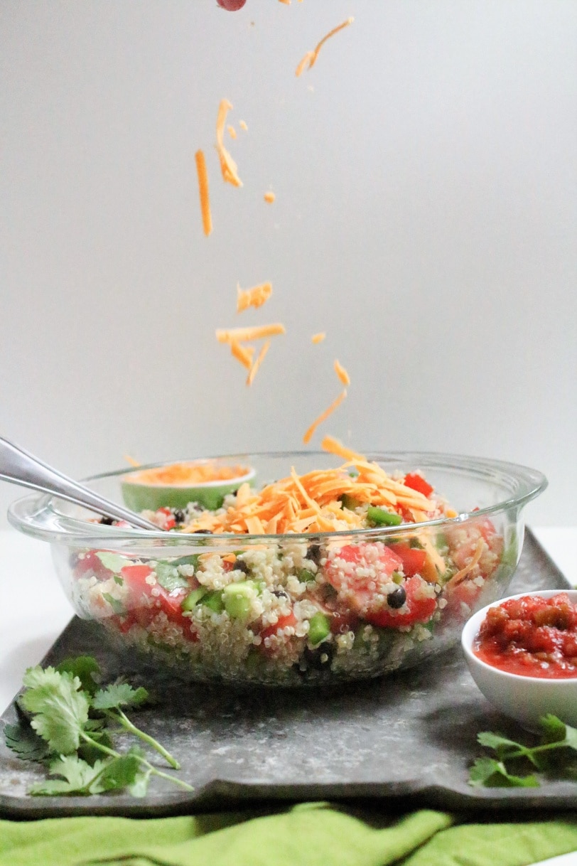 Quinoa Taco Salad Quick and Easy Lunch Recipe