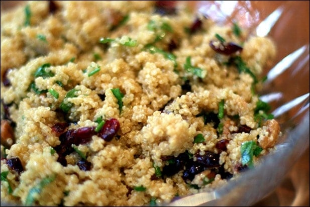 Quinoa Salad with Pecans and Cranberries | Vegan Recipe