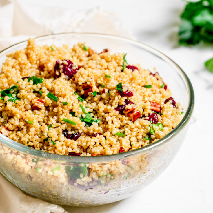 Vegan Cranberry Quinoa Salad food