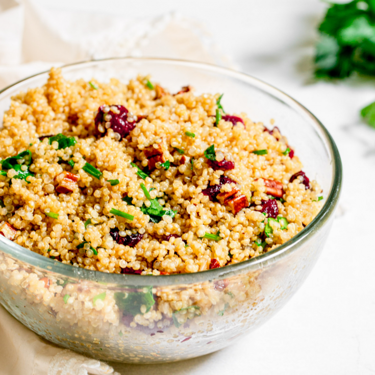 Vegan Cranberry Quinoa Salad Fannetastic Food
