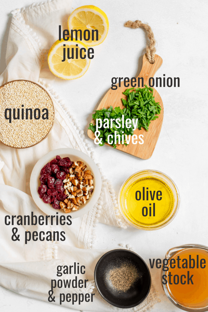 vegan quinoa salad ingredients