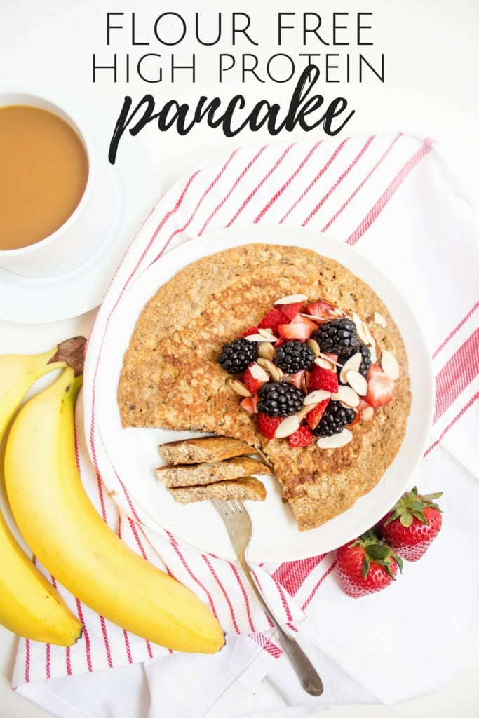 gluten free banana protein pancakes