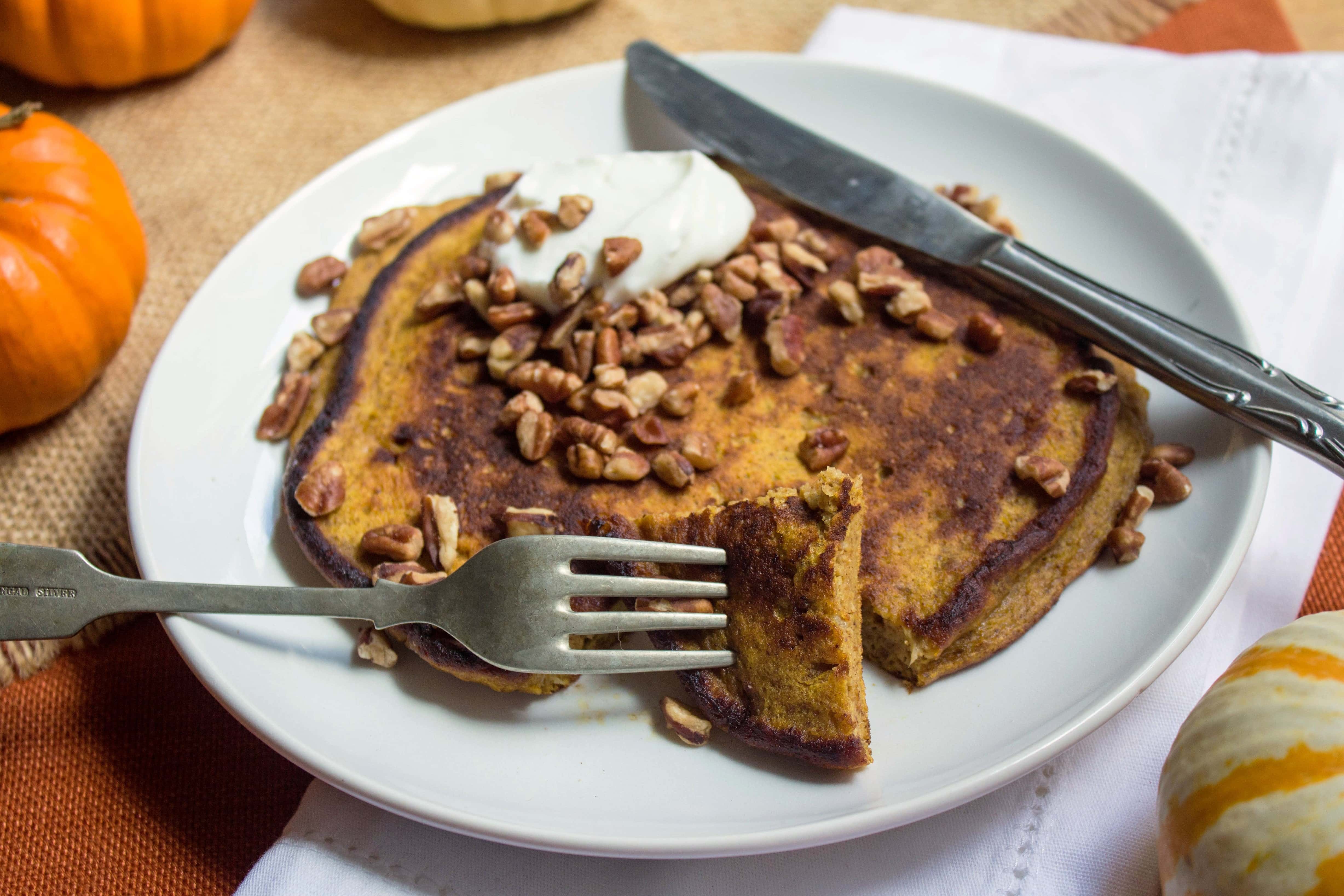 Gluten Free Spiced Pumpkin Pancake Recipe