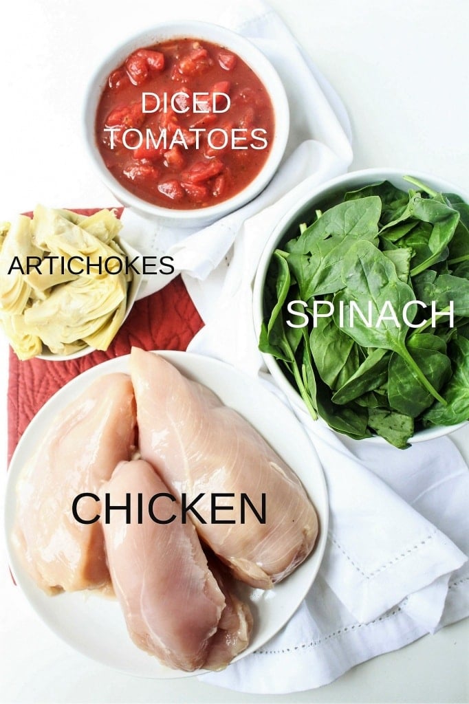 Saucy Tomato & Artichoke Chicken ingredients