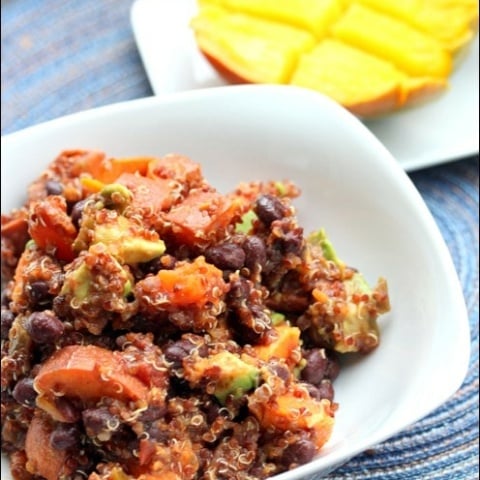 Sweet Potato Black Bean Quinoa Salad