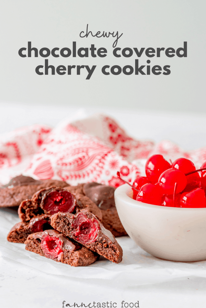 chewy chocolate cherry cookies