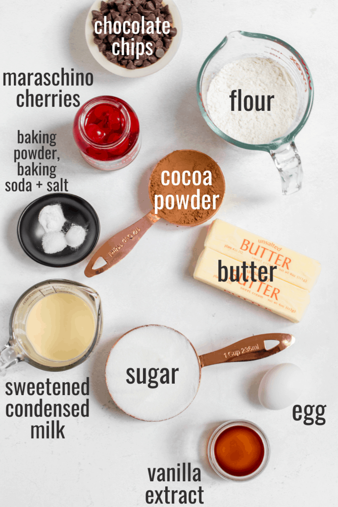 chocolate cherry cookies ingredients