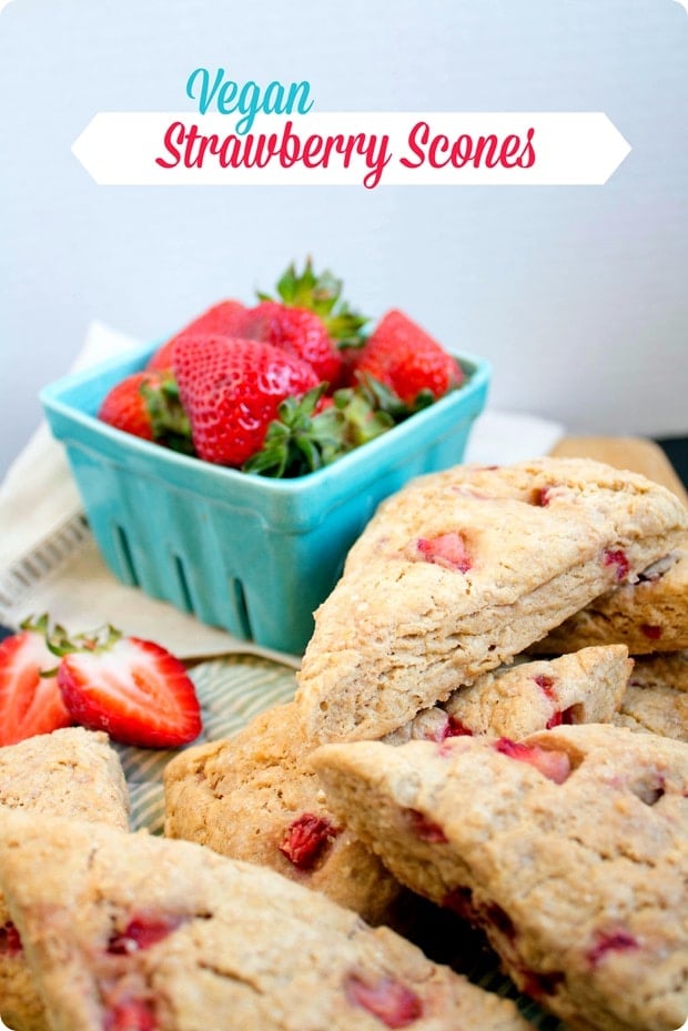 vegan strawberry scones recipe
