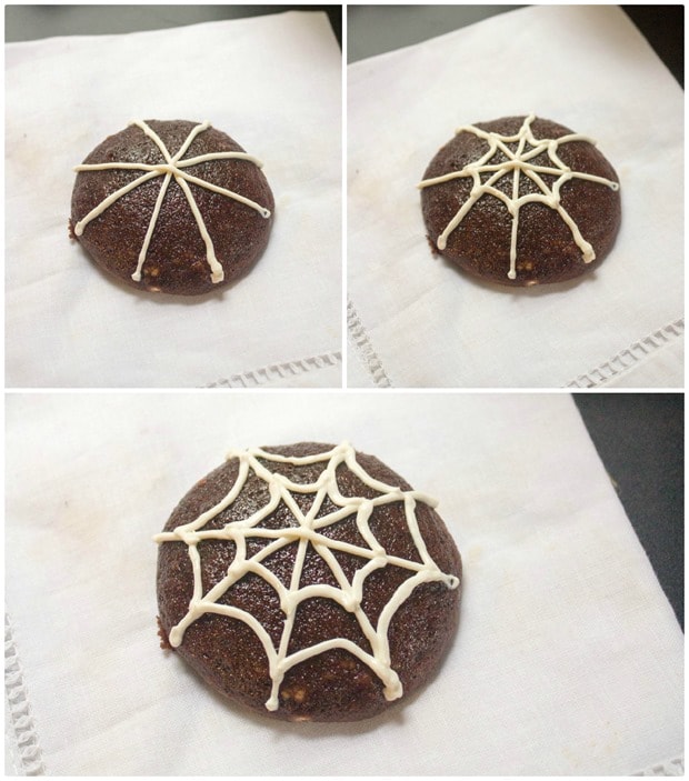 spiderweb cookies how to decorate