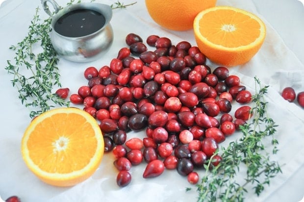 homemade cranberry sauce ingredients
