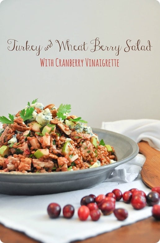 Cranberry Turkey Salad with Wheat Berries