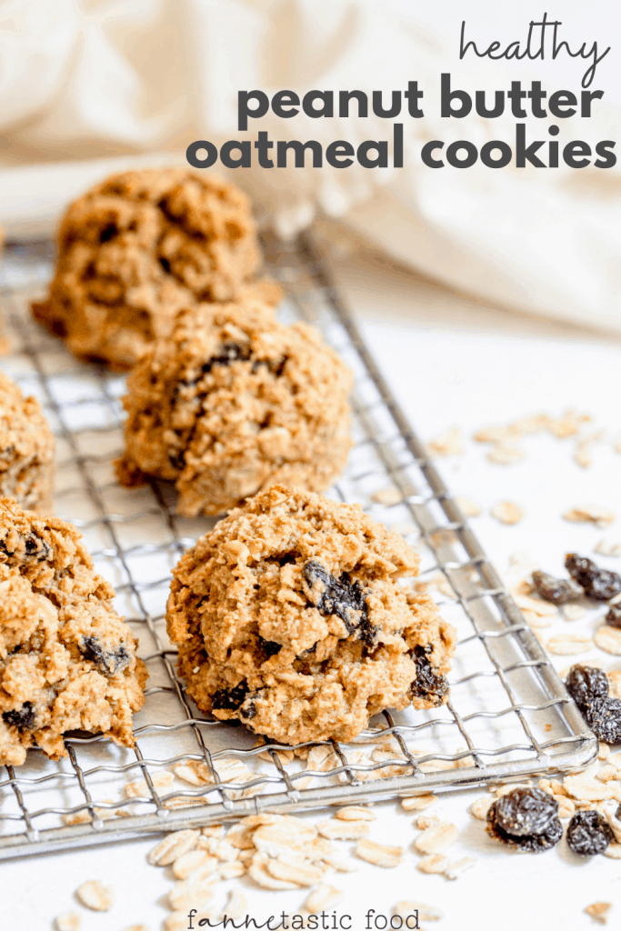 healthy peanut butter oatmeal cookies