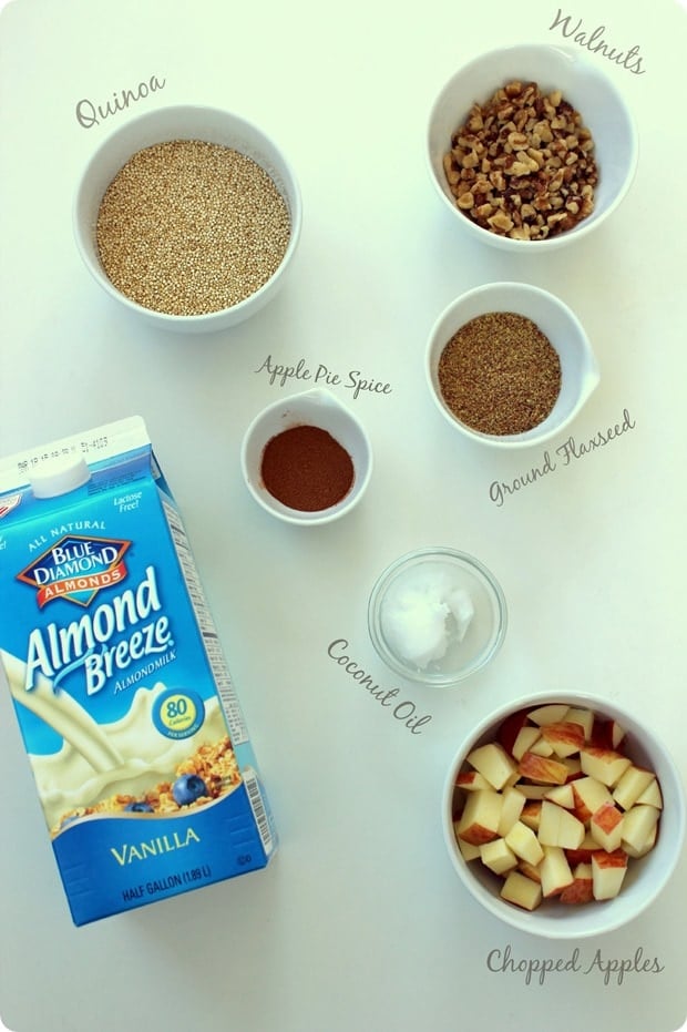 quinoa breakfast bake ingredients