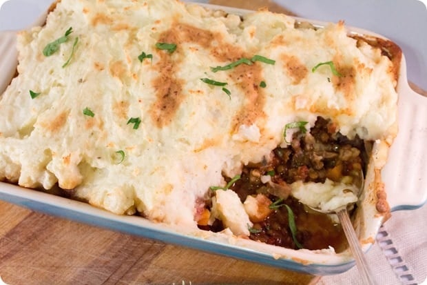 Vegan and Gluten Free Shepherd’s Pie recipe