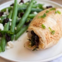 Tart Cherry, Kale, and Feta Stuffed Chicken