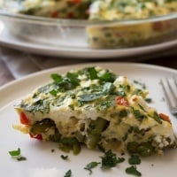 Crustless Quiche with Spring Vegetables