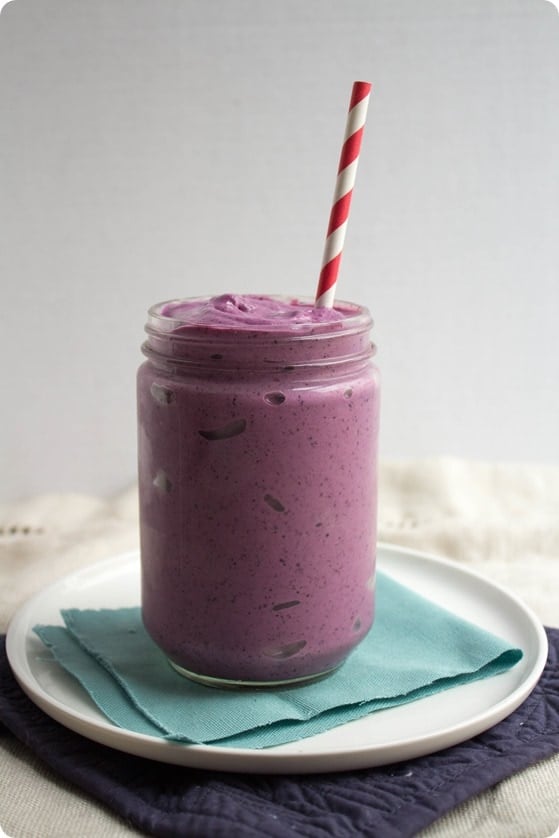 wild blueberry protein smoothie