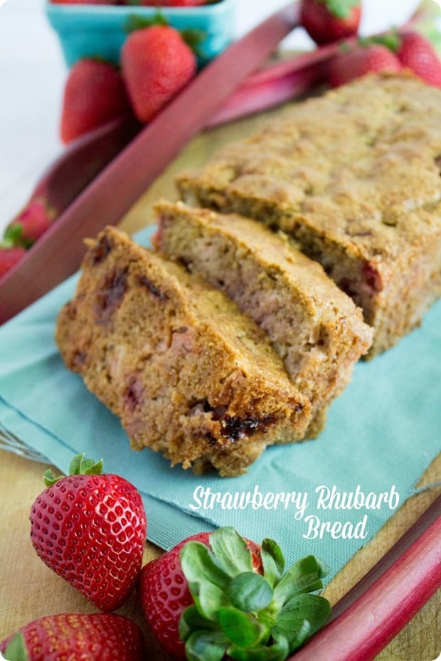 healthy strawberry rhubarb bread recipe