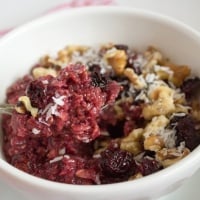 Microwaveable Tart Cherry Oatmeal