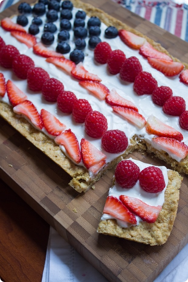 4th of july cookie cake